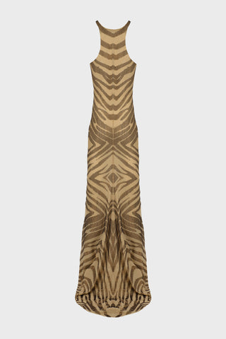 GENERATION78 | CRYSTAL - EMBELLISHED MERMAID DRESS IN MESH