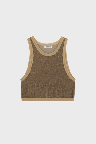 GENERATION78 | CRYSTAL - EMBELLISHED TANK TOP IN MESH