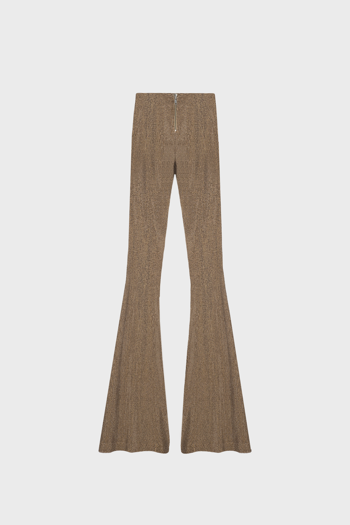CRYSTAL-EMBELLISHED FLARED PANTS IN CREPE-JERSEY