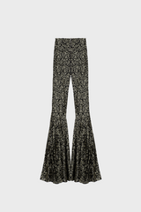 GODET PANTS IN SEQUIN-EMBELLISHED TULLE