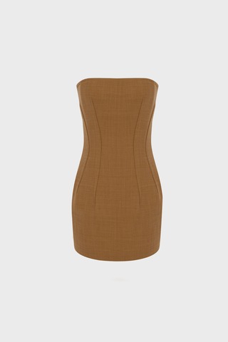 GENERATION78 | STRAPLESS TAILORED MINI DRESS IN WOOL