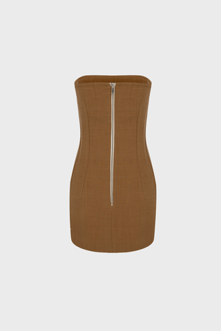GENERATION78 | STRAPLESS TAILORED MINI DRESS IN WOOL