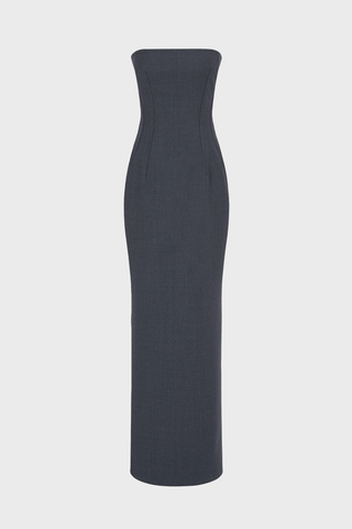 GENERATION78 | STRAPLESS TAILORED MIDI DRESS IN WOOL