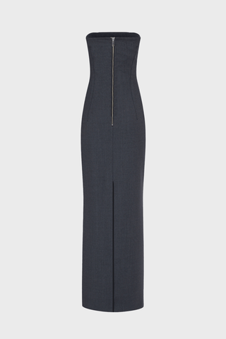 GENERATION78 | STRAPLESS TAILORED MIDI DRESS IN WOOL