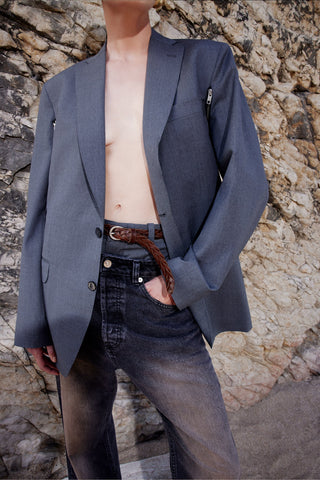 DOUBLE-ARMHOLE TAILORED JACKET IN WOOL