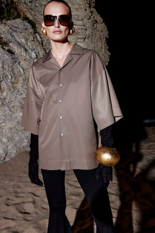 GENERATION78 | SCULPTED SHIRT IN TECHNICAL - COTTON