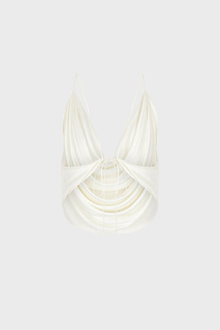 DRAPED TOP IN VISCOSE-JERSEY