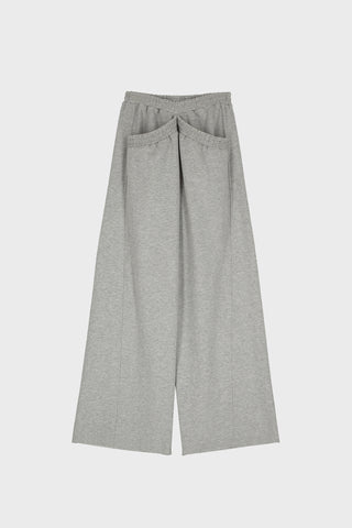 WIDE-LEG SWEATPANTS IN COTTON-JERSEY