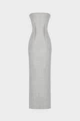 TAILORED MIDI DRESS IN VIRGIN-WOOL