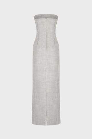 TAILORED MIDI DRESS IN VIRGIN-WOOL