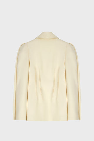 TAILORED SCULPTED JACKET IN SILKY-WOOL