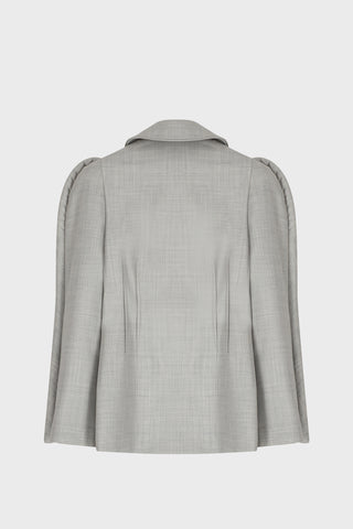 TAILORED SCULPTED JACKET IN VIRGIN-WOOL