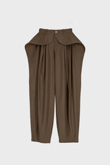 TAILORED SCULPTED PANTS IN TECHNICAL-COTTON