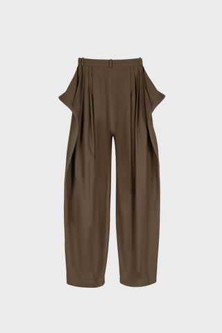 TAILORED SCULPTED PANTS IN TECHNICAL-COTTON