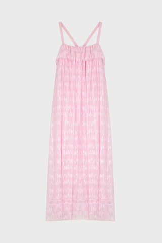 RUFFLED MAXI DRESS IN LACE