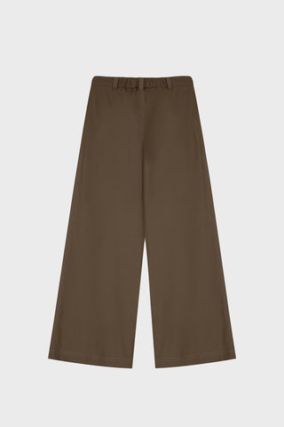 WIDE-LEG PANTS IN TECHNICAL-COTTON