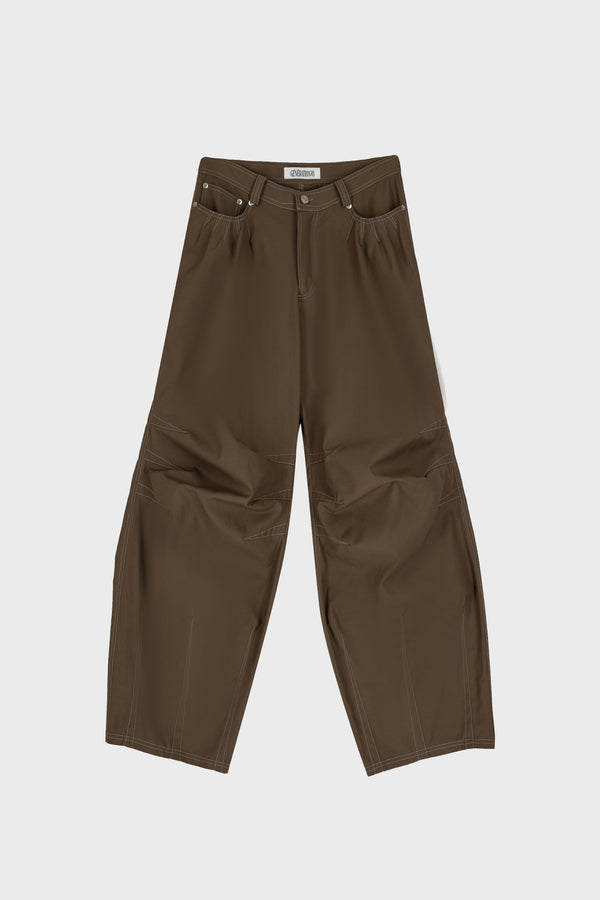 ROUNDED PANTS IN TECHNICAL-COTTON