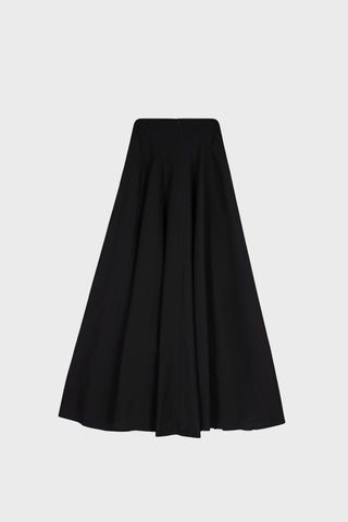PANELED MAXI SKIRT IN TECHNICAL-COTTON