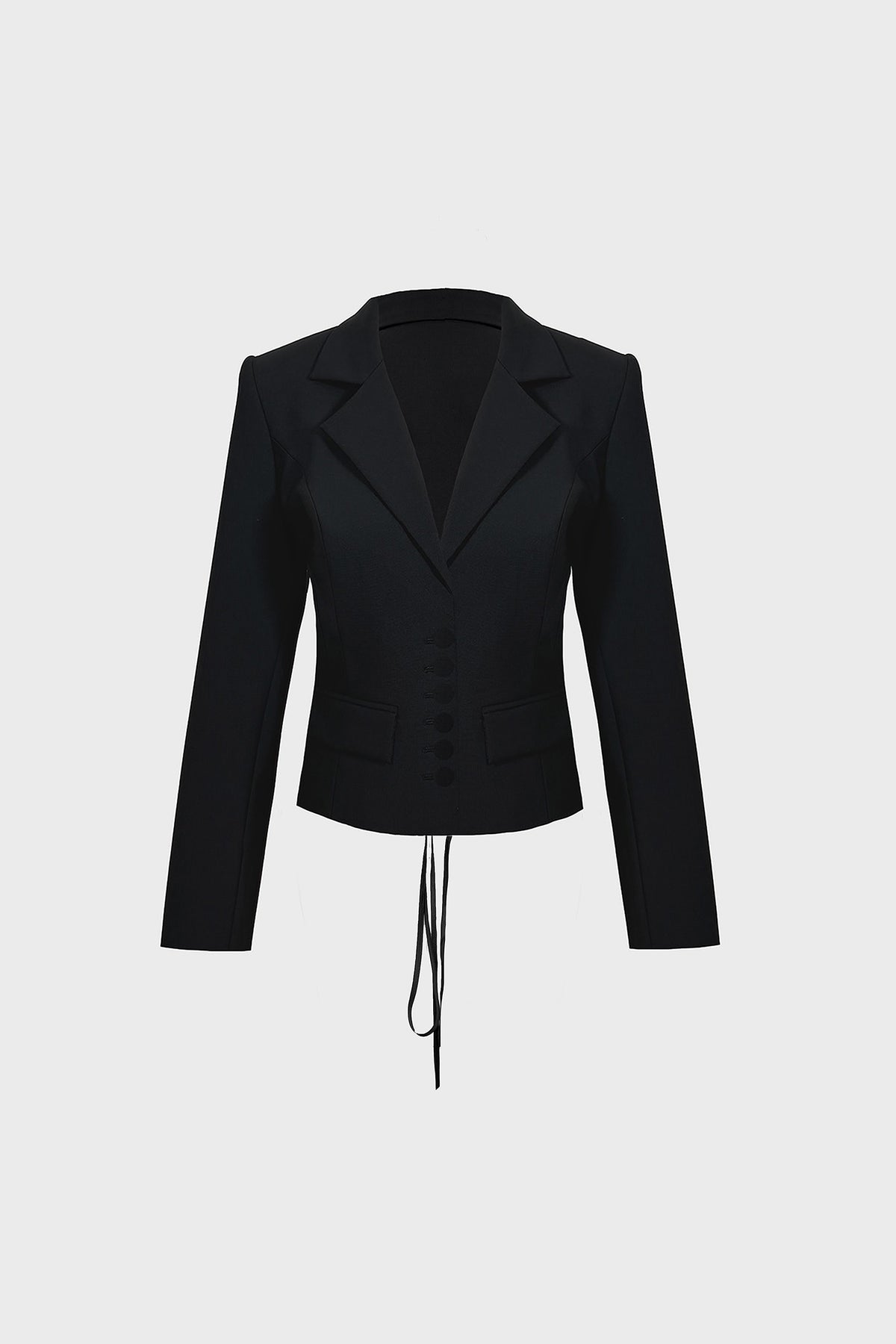 TAILORED CROPPED JACKET IN WOOL