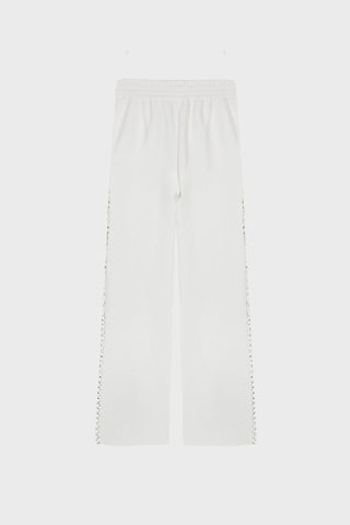 CRYSTAL-EMBELLISHED SWEATPANTS IN COTTON-JERSEY