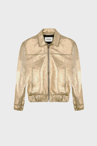 GENERATION78 | GOLD BOMBER JACKET IN LAMBSKIN