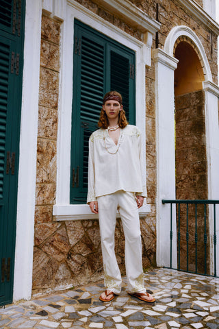 GENERATION78 | GOLDWORK EMBROIDERED BLOUSE IN COTTON