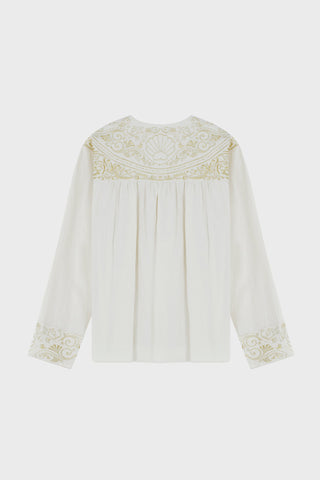 GENERATION78 | GOLDWORK EMBROIDERED BLOUSE IN COTTON