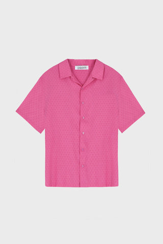 GENERATION78 | HEART EMBROIDERED CAMP - COLLAR SHIRT IN COTTON