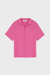 HEART EMBROIDERED CAMP-COLLAR SHIRT IN COTTON