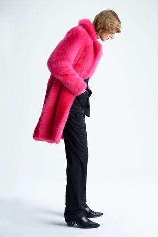 GENERATION78 | HOT - PINK COAT IN SHEARLING