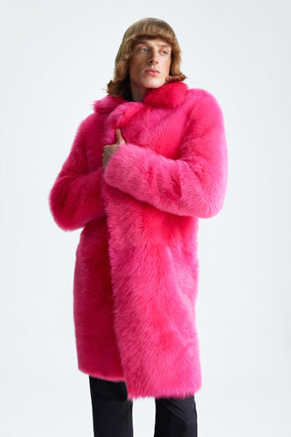 GENERATION78 | HOT - PINK COAT IN SHEARLING