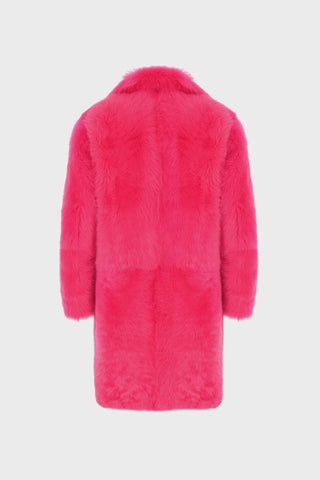 GENERATION78 | HOT - PINK COAT IN SHEARLING
