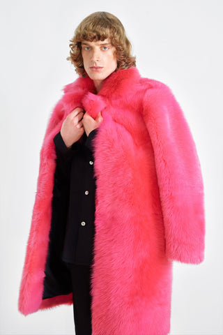 GENERATION78 | HOT - PINK COAT IN SHEARLING