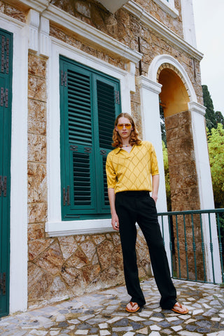 GENERATION78 | KNIT POLO TOP