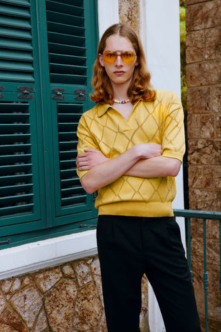 GENERATION78 | KNIT POLO TOP