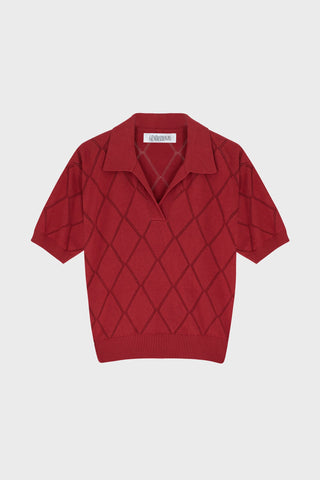 GENERATION78 | KNIT POLO TOP