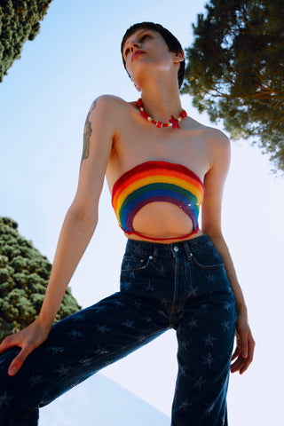 GENERATION78 | LOOSE - FIT JEANS IN STAR - APPLIQUE DENIM