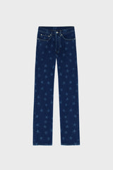 LOOSE-FIT JEANS IN STAR-APPLIQUE DENIM