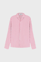 STRIPED LOOSE-FIT SHIRT IN COTTON-POPLIN