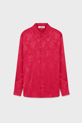 JACQUARD-PRINT LOOSE-FIT SHIRT VISCOSE
