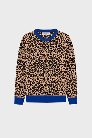 OVERSIZED CASHMERE-BLEND LEOPARD SWEATER GENERATION78