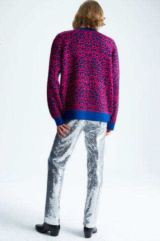 GENERATION78 | OVERSIZED CASHMERE - BLEND LEOPARD SWEATER