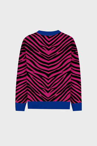 GENERATION78 | OVERSIZED CASHMERE - BLEND ZEBRA SWEATER