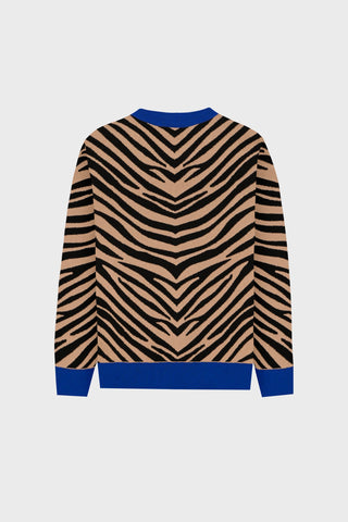 GENERATION78 | OVERSIZED CASHMERE - BLEND ZEBRA SWEATER