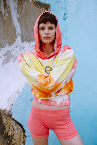 GENERATION78 | OVERSIZED HOODIE IN TIE - DYE JERSEY