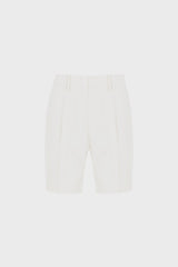 PLEATED TAILORED SHORTS IN WOOL