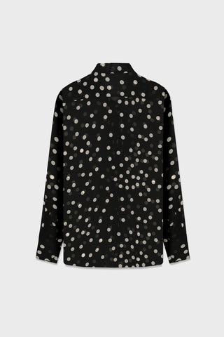 GENERATION78 | POLKA - DOT PUSSY - BOW SHIRT IN CHIFFON