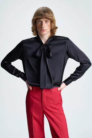 GENERATION78 | PUSSY - BOW SHIRT IN SILK