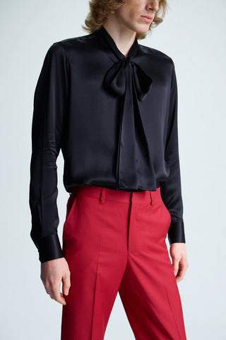 GENERATION78 | PUSSY - BOW SHIRT IN SILK