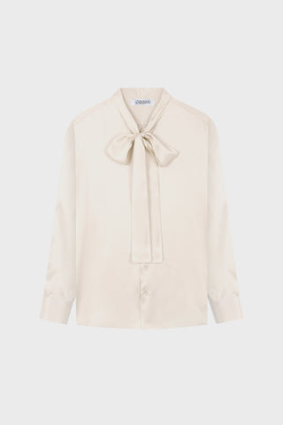PUSSY-BOW SILK SHIRT GENERATION78